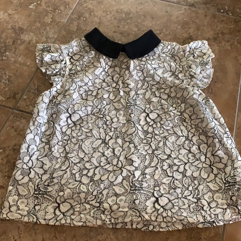 Lace collar blouse